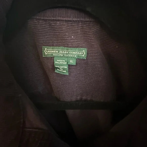 Ralph Lauren Corduroy Jean Jacket - Dark Plum - Picture 3 of 7